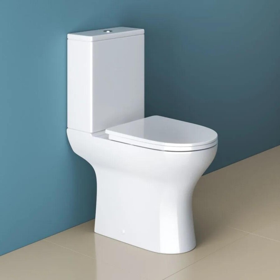 Унитаз-компакт безободковый с сиденьем BelBagno LOUNGE BB045CPR/SC BB045/051T