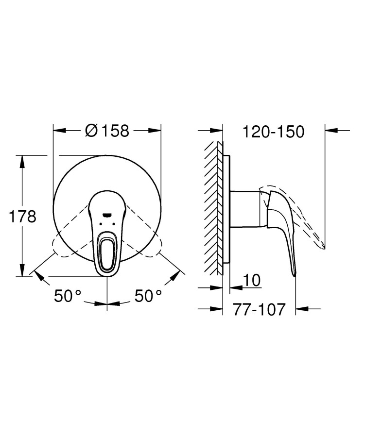 Grohe Eurostyle 2015 24048003 смеситель для душа