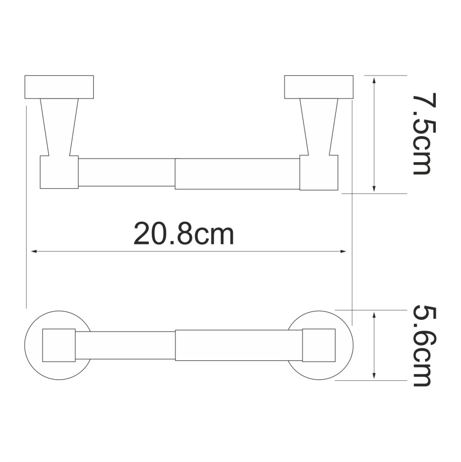 WasserKRAFT Isen K-4022 держатель для туалетной бумаги хром