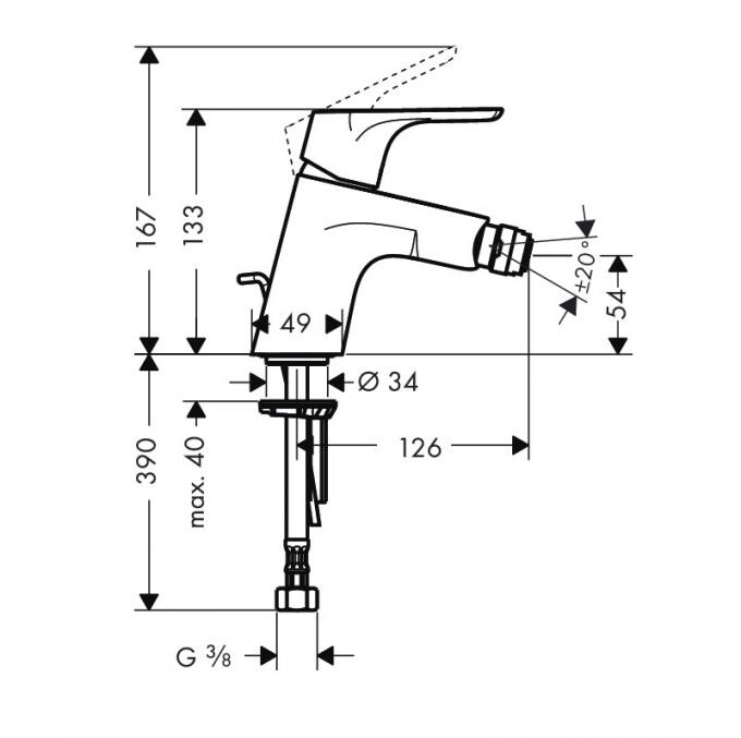 Hansgrohe Focus 31920000 смеситель для биде