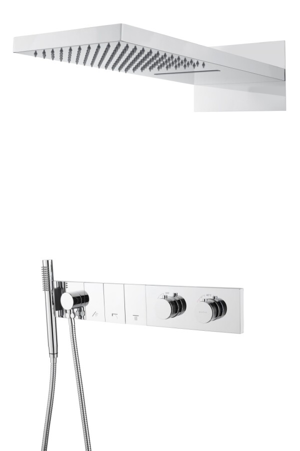Душевая система трехпозиционная с термостатом Boheme Zodiac Хром 133-CR