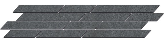Kerama Marazzi Гренель SG144005 серый тёмный мозаичный бордюр керамогранит 46,5x9,8 см