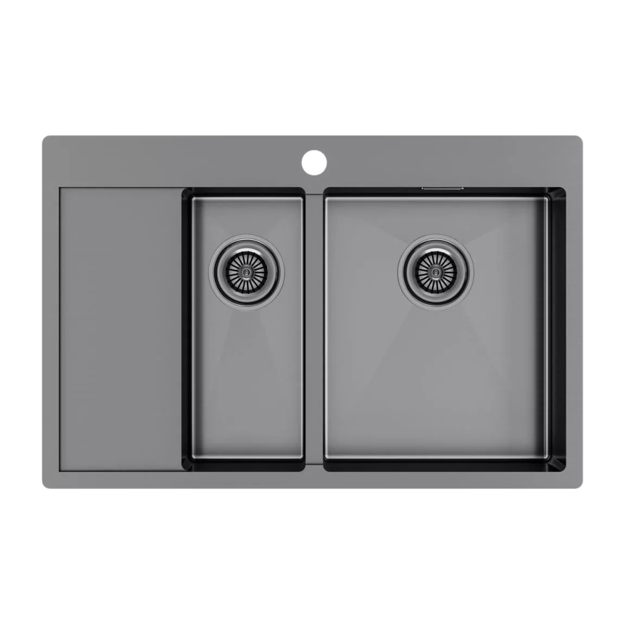 Кухонная мойка KRONER 78/2SF PM227851-GMR