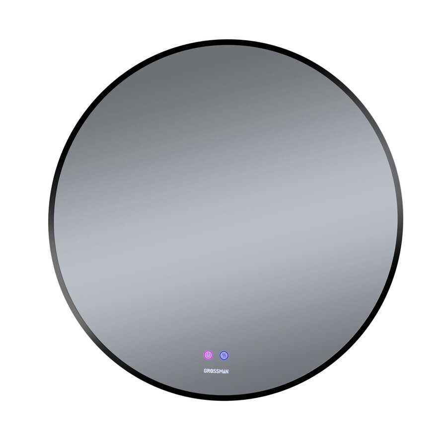Зеркало Grossman COSMO-норма BLACK (800*800*45) LED с сенсорным выключателем и подогревом 1980802