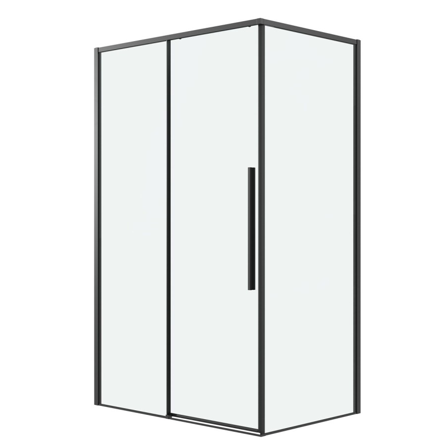 Душевое ограждение Grossman Galaxy 100.K33.01.100.21.00-200.K33.01.100.21.00 (100х100х195) раздвижная,черный матовый,стекло прозрачное,2 места 120.K33.01.1010.21.00