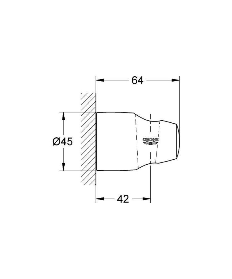 Grohe Movario 28403000 держатель настенный для ручного душа