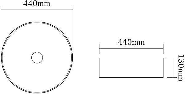 SantiLine SL-7004 раковина декоративная накладная 44 см