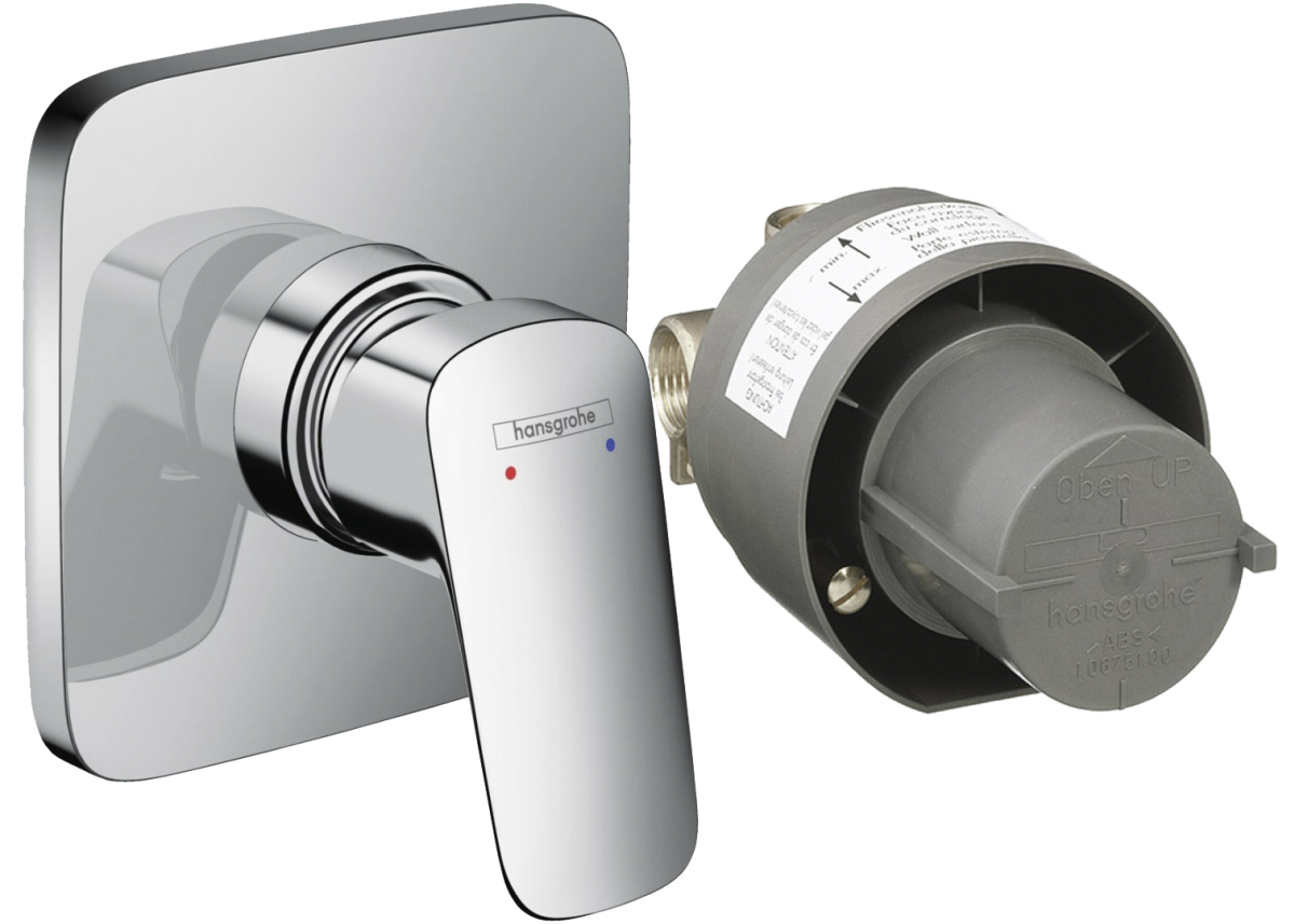 Hansgrohe 71604000S Set HG Logis смеситель для душа скрытого монтажа (71604000+13620180) Хром