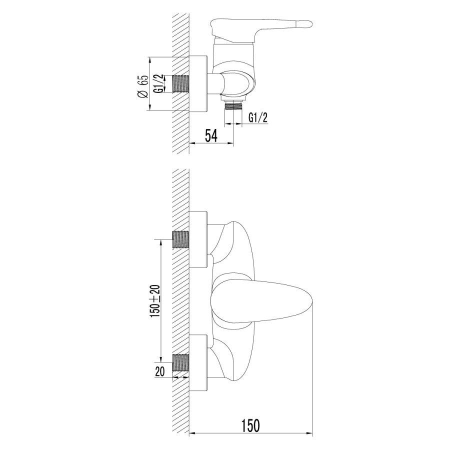 Lemark LM4403C Status смеситель для душа хром