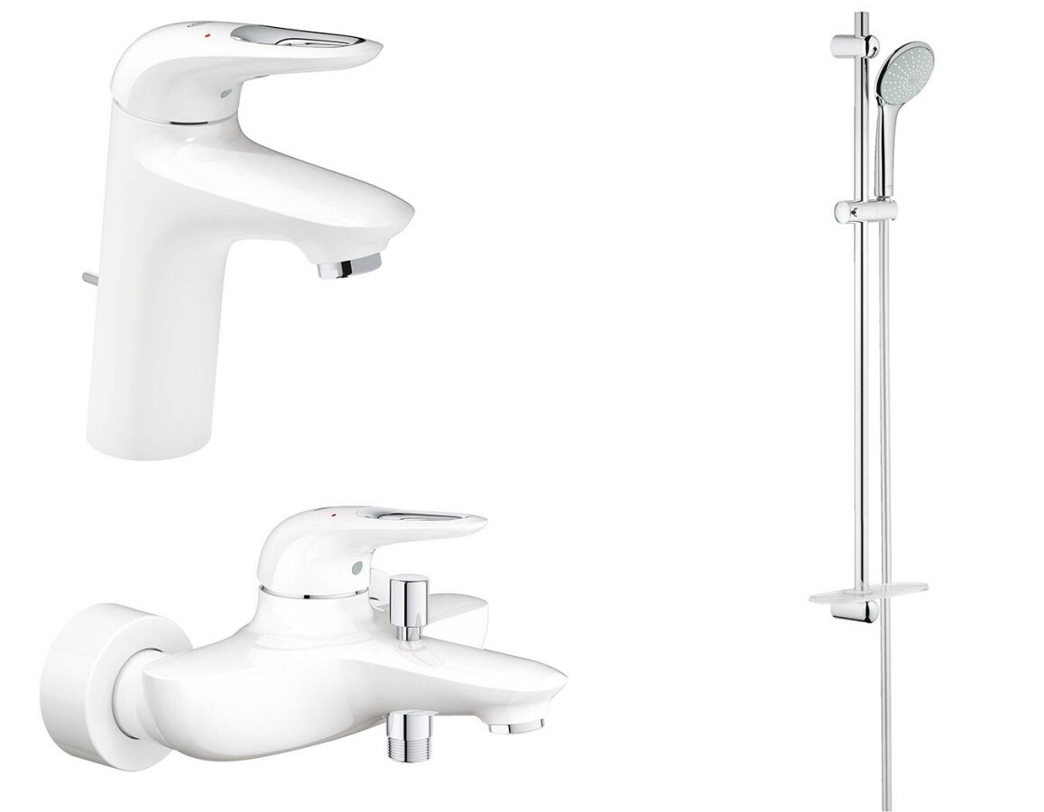 Grohe Eurostyle new NB0019 набор для ванной комнаты белая луна