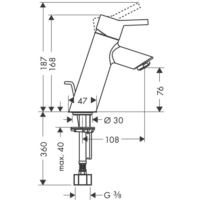 Hansgrohe Talis 32040000 смеситель для раковины хром