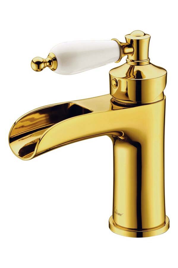 Смеситель для раковины Boheme Vogue Белый / Золото 211