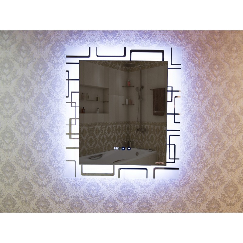 Deto зеркало в ванную комнату EM-70 80х70 см