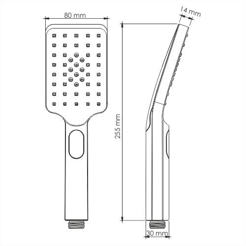 WasserKRAFT A126 ручной душ хром