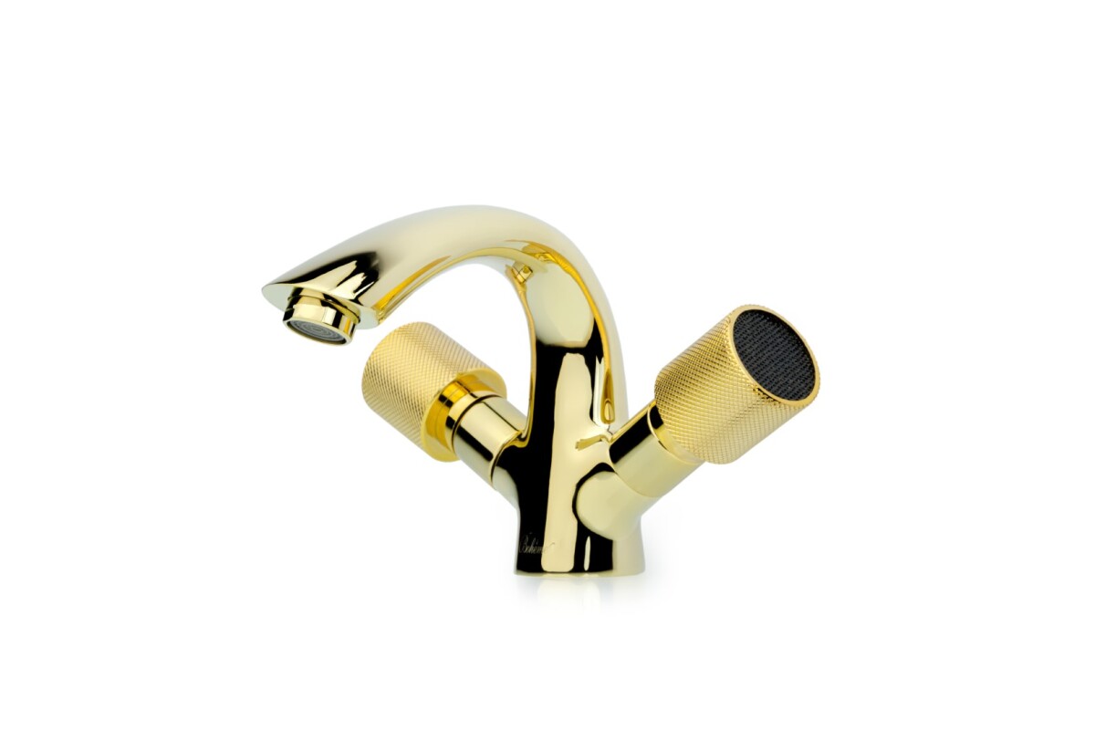 Смеситель для раковины Boheme Royal Cristal Золото 291-Royal/CRST black