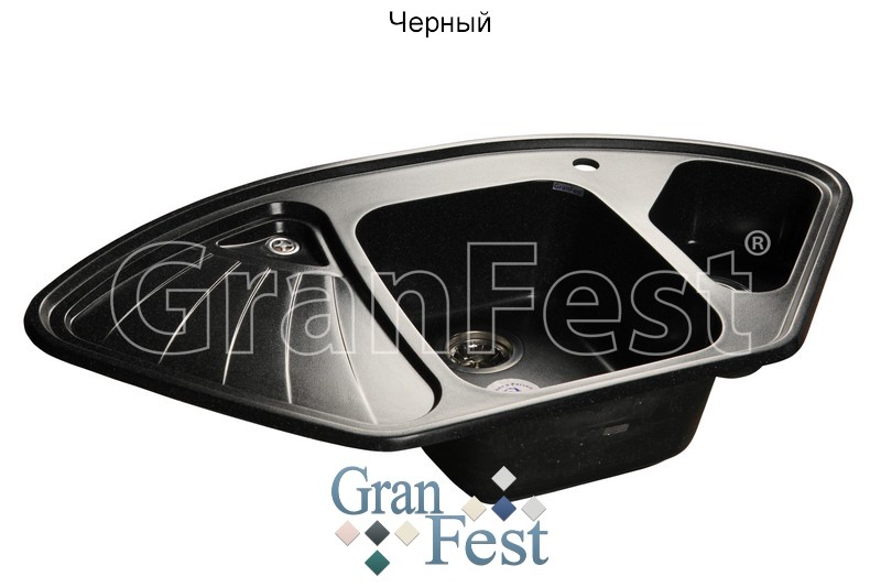 GranFest Corner GF-С-1040E кухонная мойка черный 103.9 х 56 см