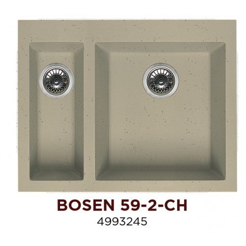 Omoikiri Bosen 59-2-СH 4993245 кухонная мойка тetogranit шампань 59х50 см