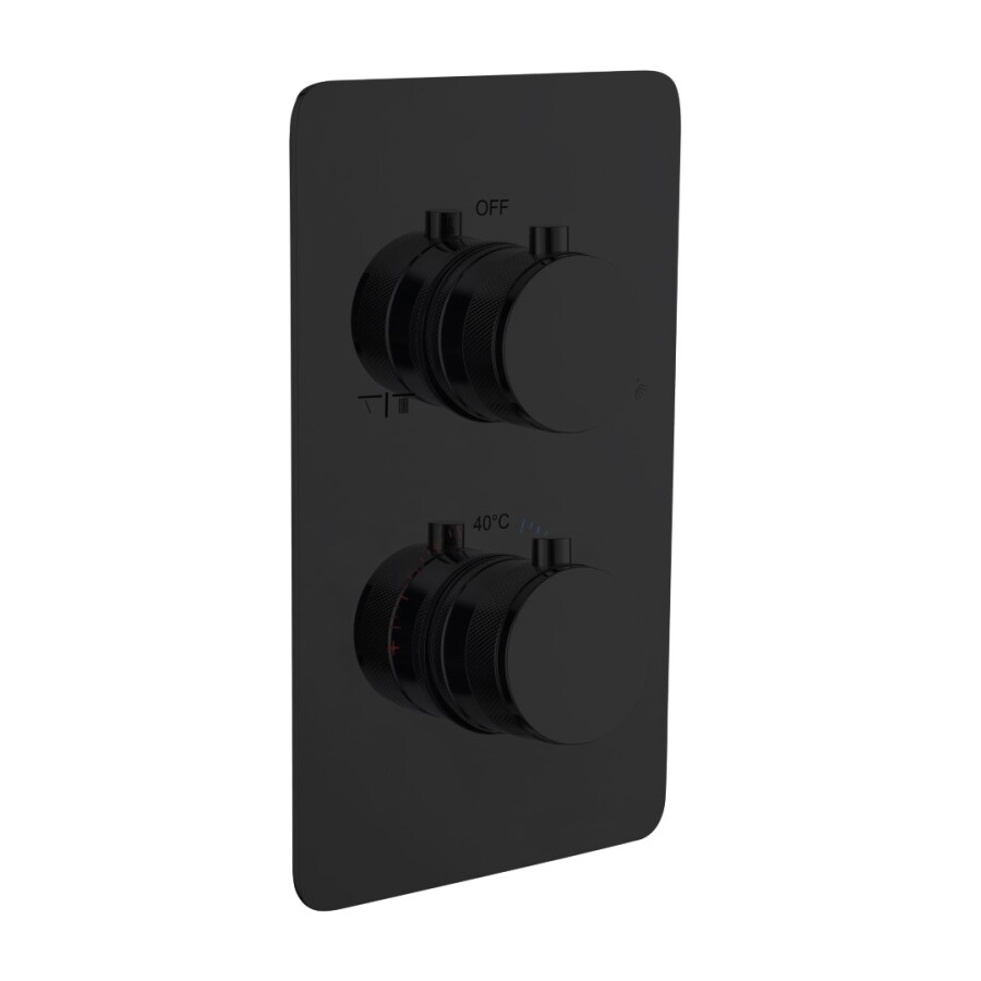 Смеситель встраиваемый с термостатом 2-х проходной Boheme Cell Thermo Black 134-2-B