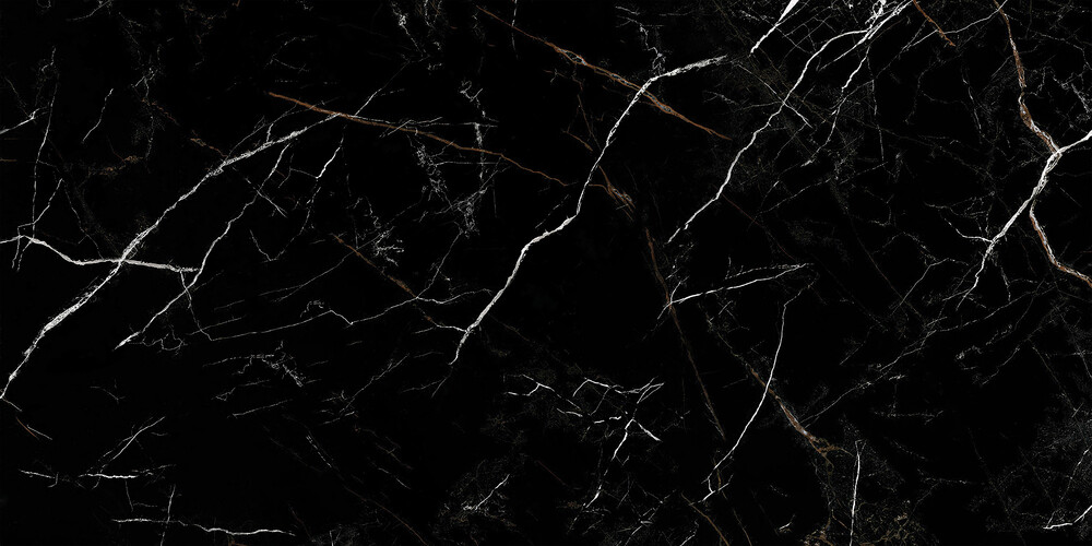 Керамогранит Cersanit Nero полированный HG черный ректификат 60x120 A17442