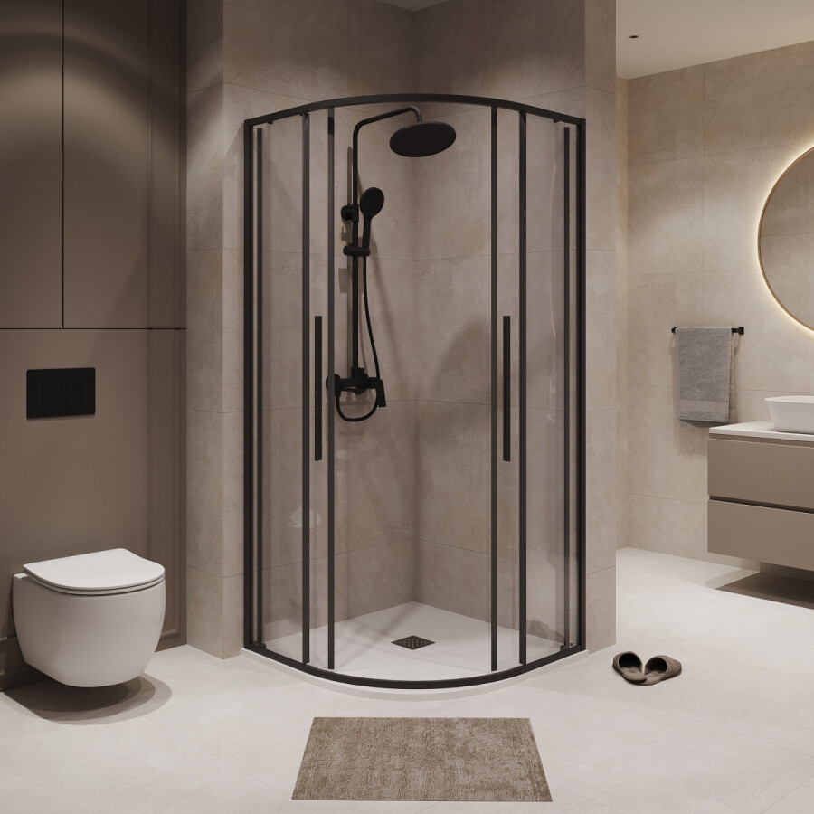 Душевой угол 90x90 Niagara Nova NG 6826-34BLACK