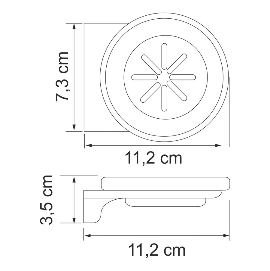 WasserKRAFT Kammel K-8329WHITE мыльница белый