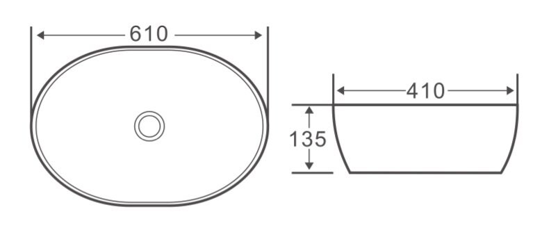 BelBagno BB1348 раковина накладная 61 см белая