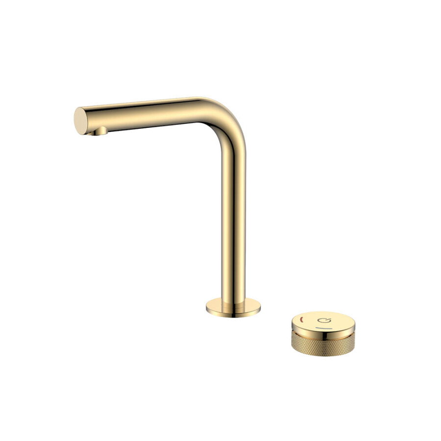 Смеситель автоматический для раковины на 2 отв. Boheme Tech Gold 158-G