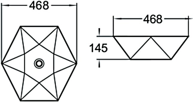 SantiLine SL-1058 раковина накладная 46 см