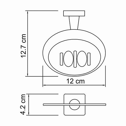 WasserKRAFT Lippe K-6569 мыльница хром