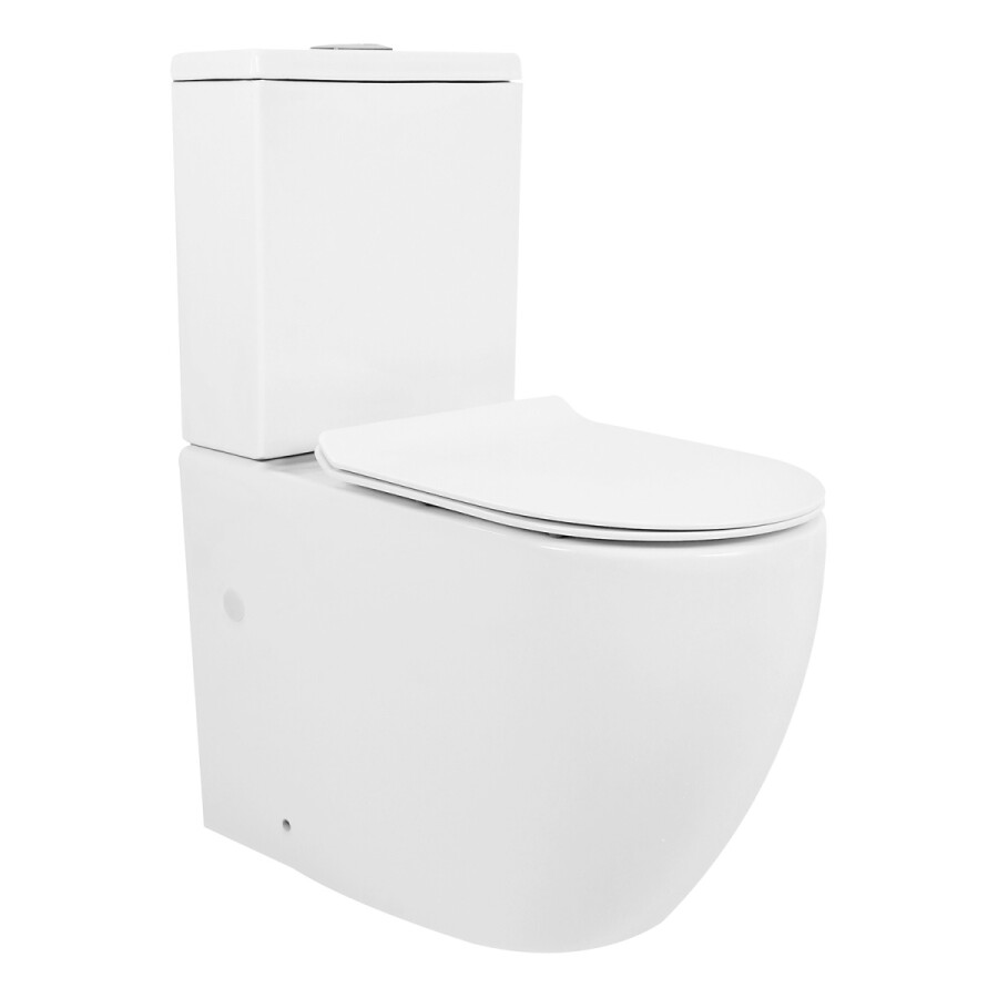 Унитаз-компакт Azario Corsa 630x380x830 напольный, смыв "ТОРНАДО", безободковый с бачком и сиденьем микролифт AZ-2062Т