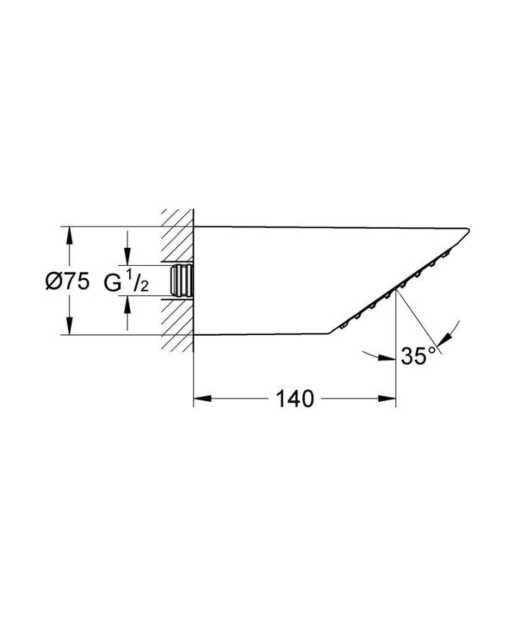 Grohe Sena 28308000 верхний душ