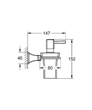 Grohe Grandera 40627000 дозатор жидкого мыла