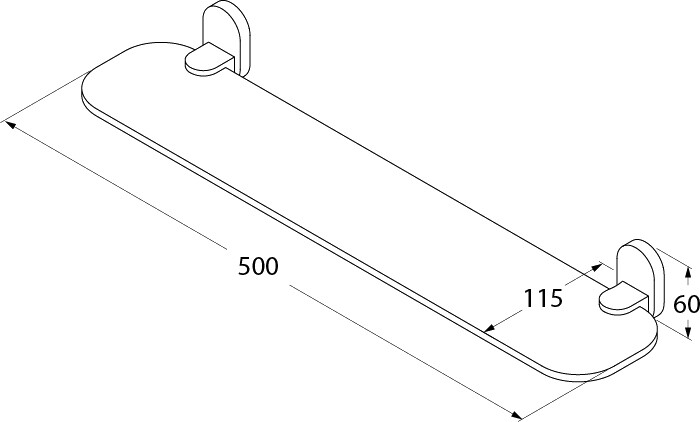 Iddis Mirro Plus Полка MRPSBG0i44