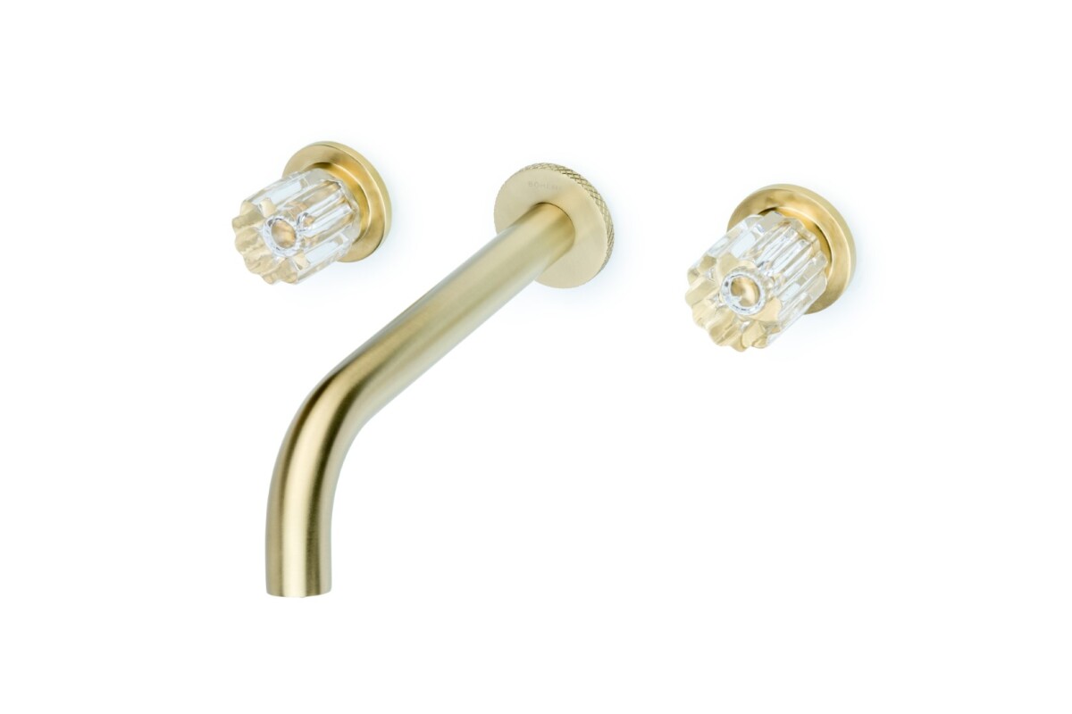 Смеситель для раковины из стены Boheme Elegante Золото матовый 152-2-MG-EL