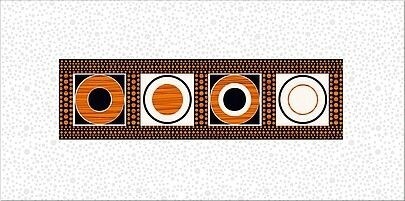 Azori Defile 20х40 см декор настенный оранж мехико матовый