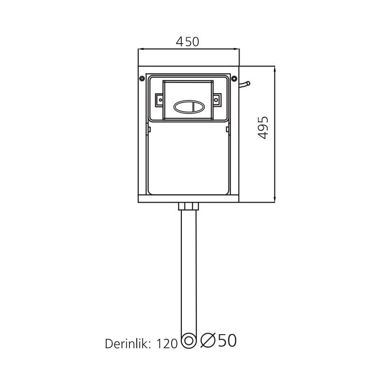 SantiLine SL-02 бачок скрытого монтажа для унитаза