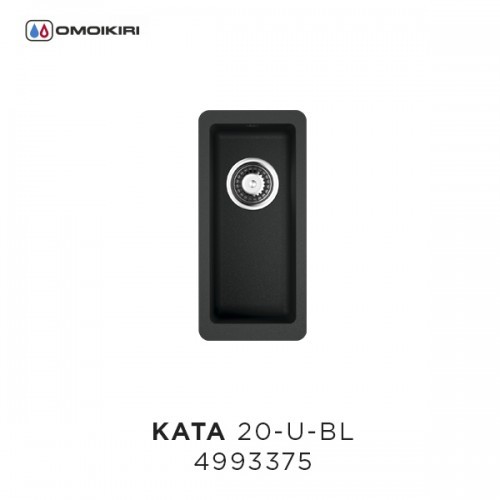 Omoikiri Kata 20-U-BL 4993375 кухонная мойка аrtgranit черный 20х42 см