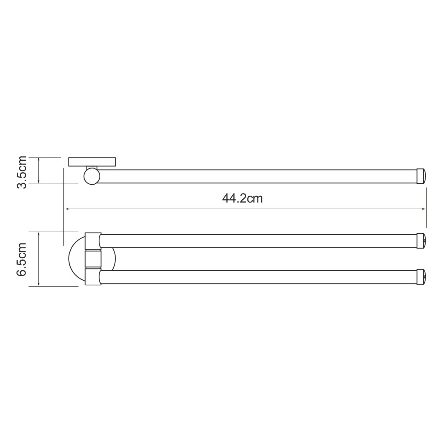 WasserKRAFT Rhein K-6231 полотенцедержатель хром