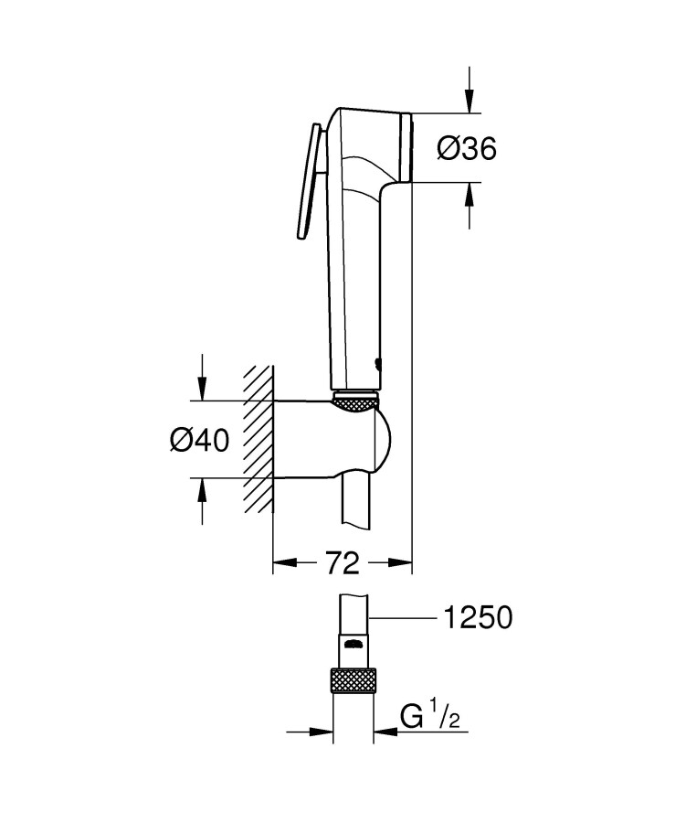 Grohe Tempesta-F 27513001 гигиенический душ