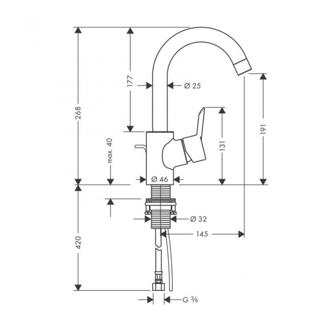 Hansgrohe Focus S 31710000 смеситель для раковины хром