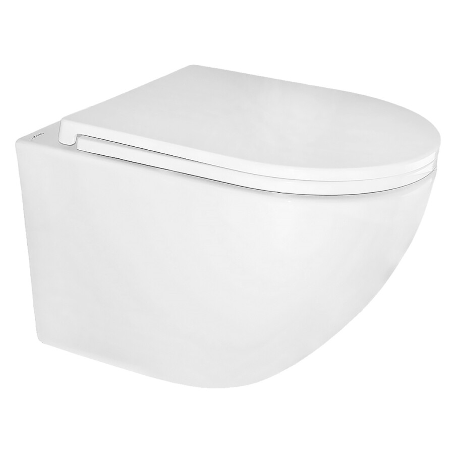 Унитаз подвесной Azario Gloria 360х490х360 безободковый слив TORNADO быстросъемное микролифт AZ-2003Т