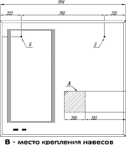 Зеркальное полотно Акватон Сакура 120*110 1A220002SKW80