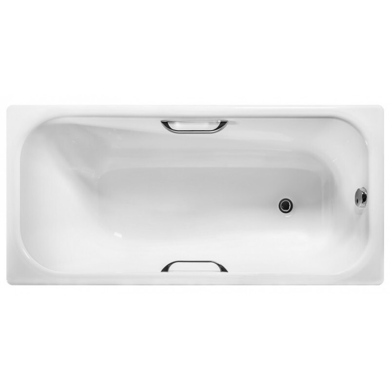 Wotte Start 170*70 ванна чугунная прямоугольная c отверстиями для ручек