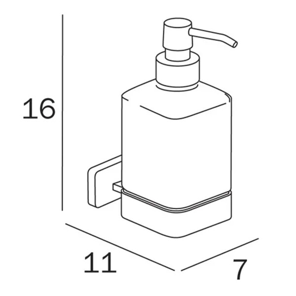 Inda Lea A18120CR21 дозатор для жидкого мыла хром