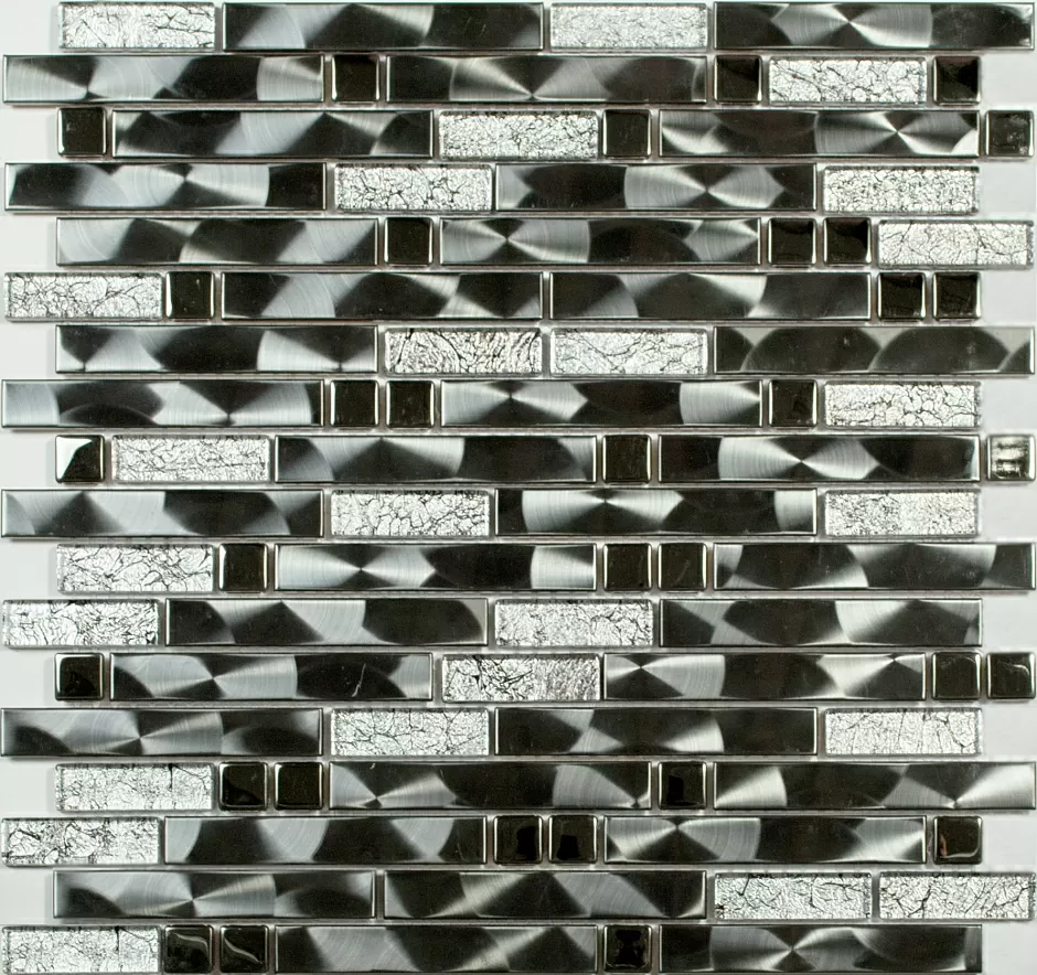 NS Mosaic Metal мозаика металл, стекло 30,5х29,8 см MS-606