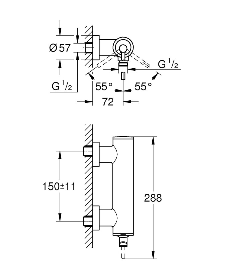 Grohe Atrio New 32650003 смеситель для душа