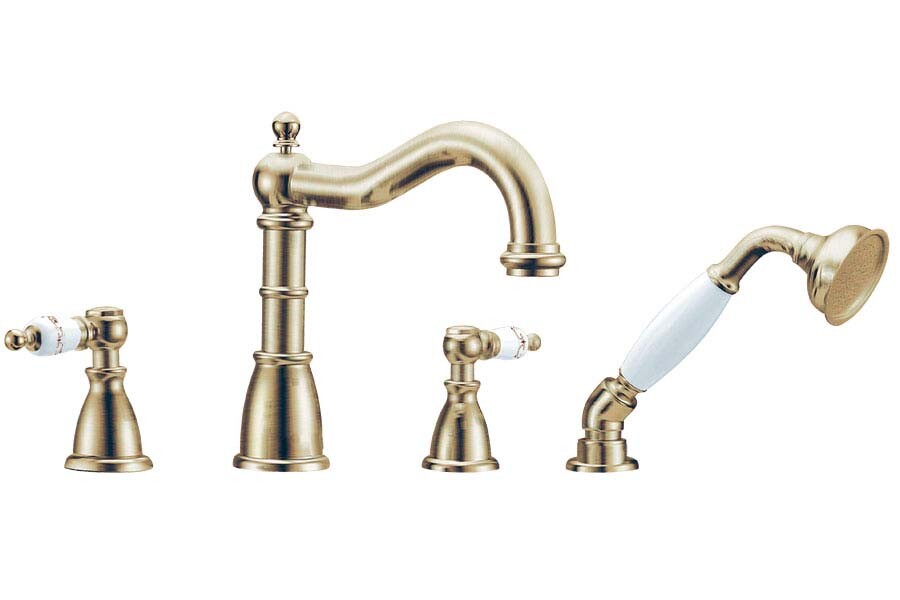 Смеситель врезной на 4 отв., на борт ванны Boheme Provanse смесители Бронза 394