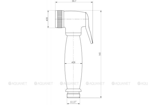 Aquanet Static 1.02 смеситель с гигиеническим душем набор хром