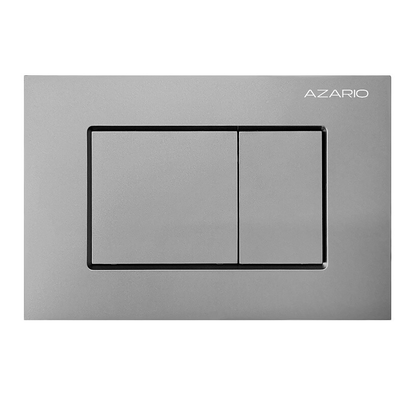 Клавиша смыва для инсталляции 245х162,5х28,3 Azario Нью-ТС AZ-ABS-001-BR серая матовая