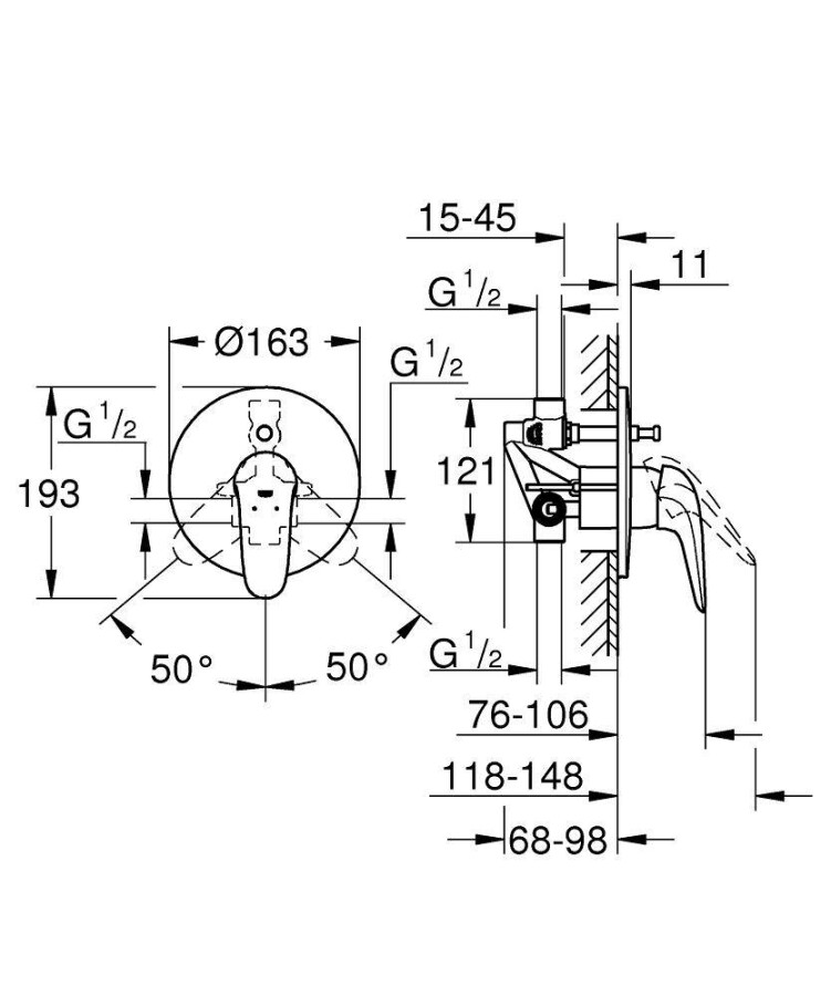 Grohe Eurostyle 23730003 смеситель для ванны